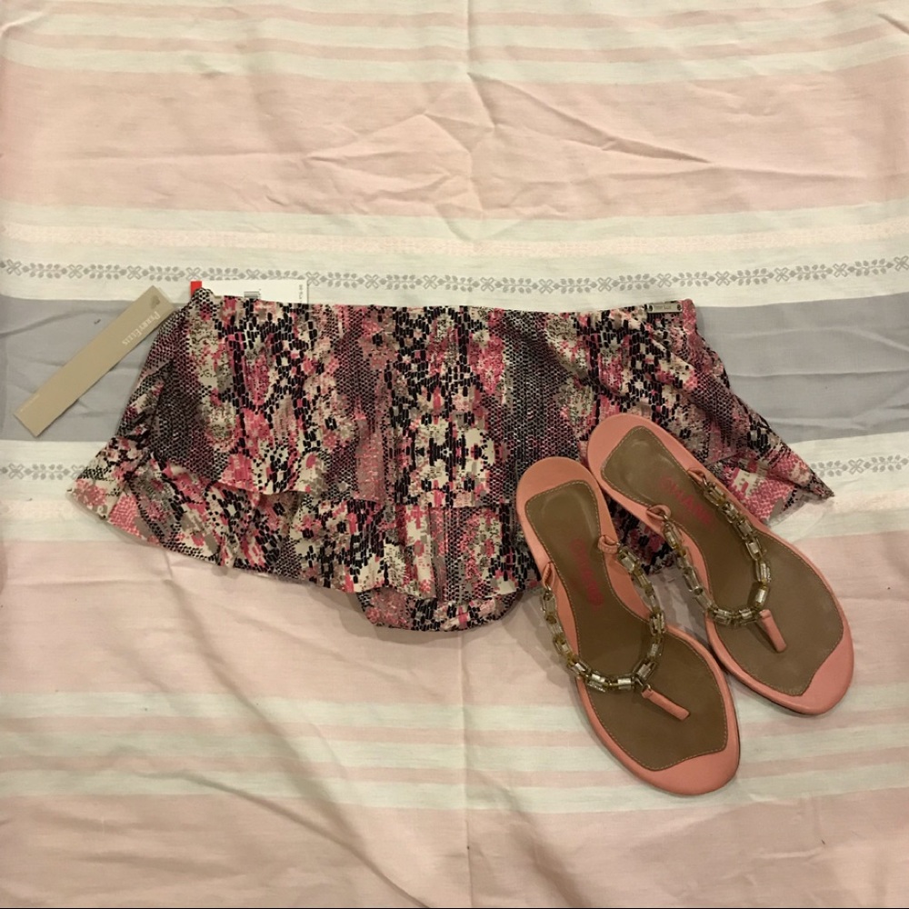 PRIVATELY SOLD!!! Chanel pink beige leather flip-flop mules, size 38 - Picture 5 of 7